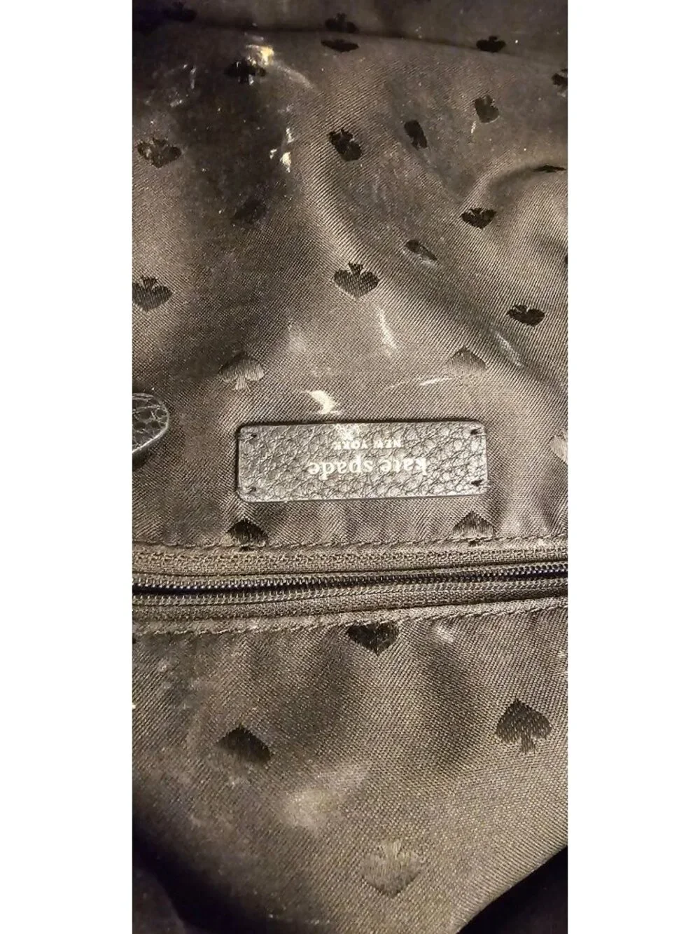 Kate Spade Pebbled Leather Mini Backpack Black Gold Hardware Adjustable Straps
